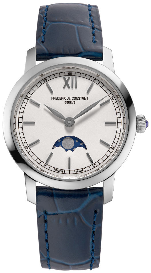 Classics Slimline Ladies Moonphase Watch FC-206SW1S6 | Frederique